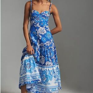 Farm Rio full of flowers midi/maxi dress